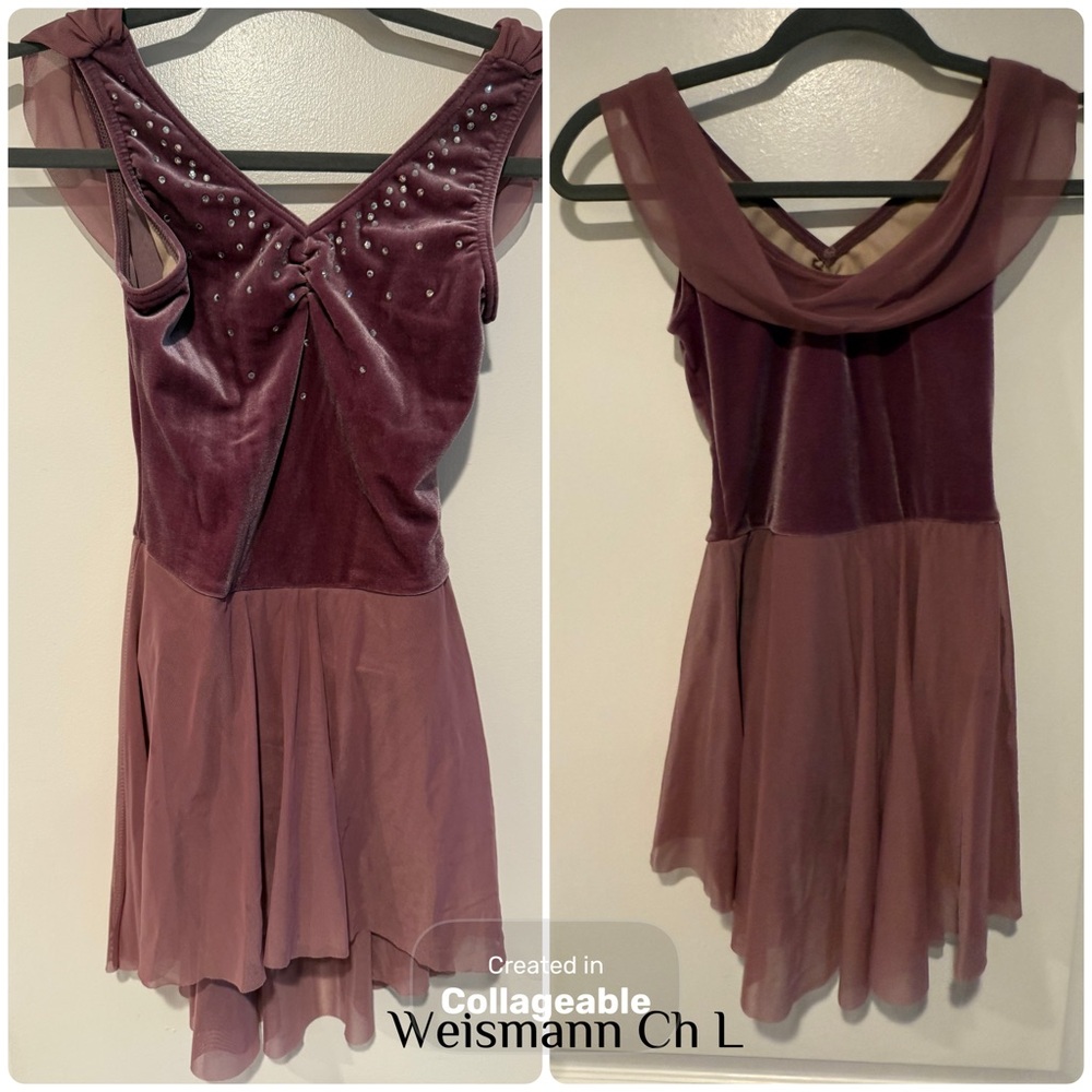 Weimann High Low Dress - Deep Purple and Mauve